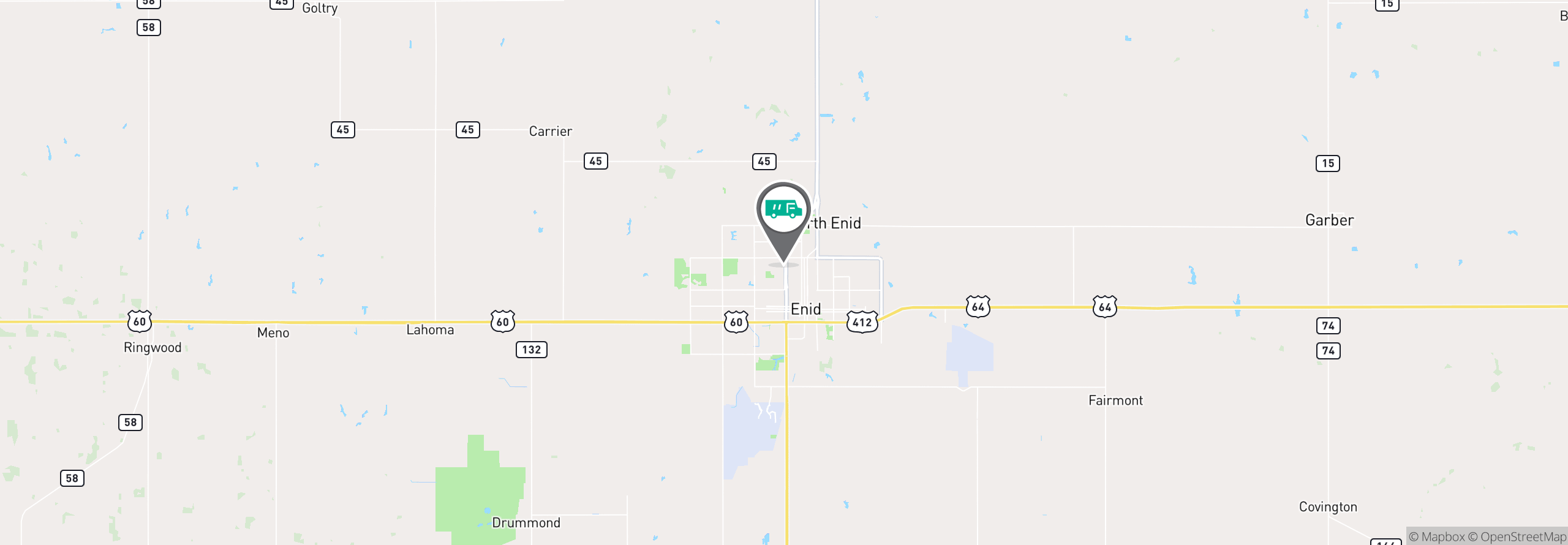 Map Image For enid ok uniforms