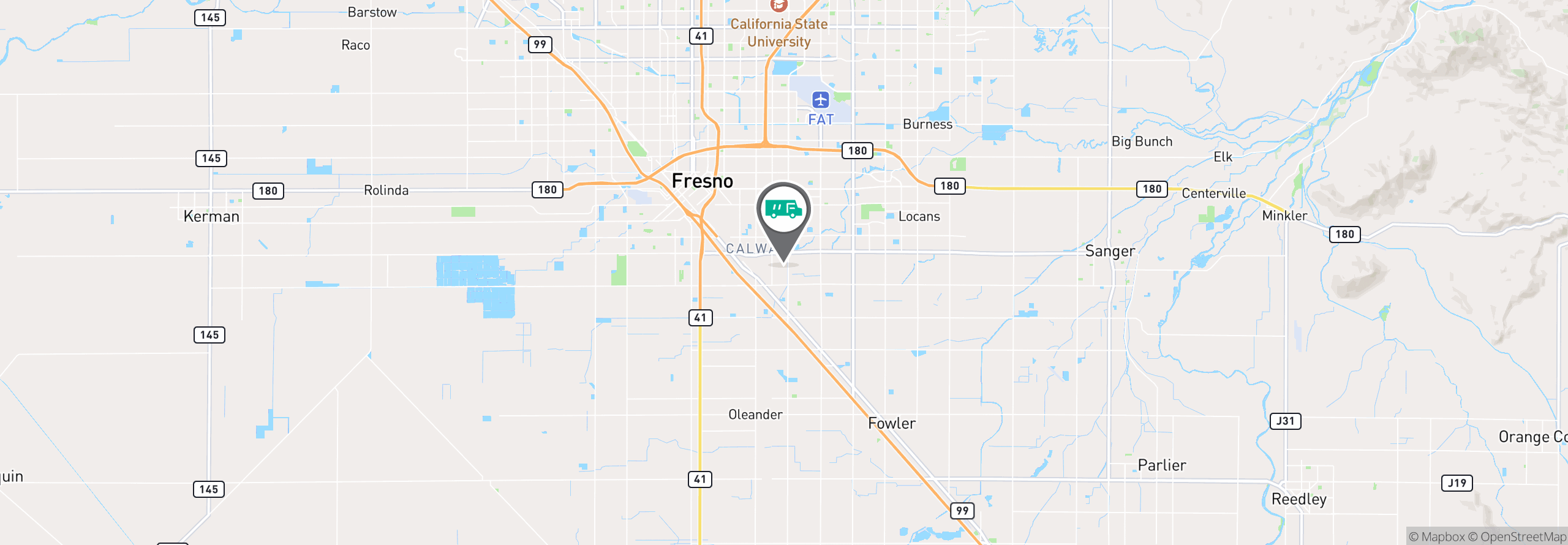 Map Image For fresno ca uniforms