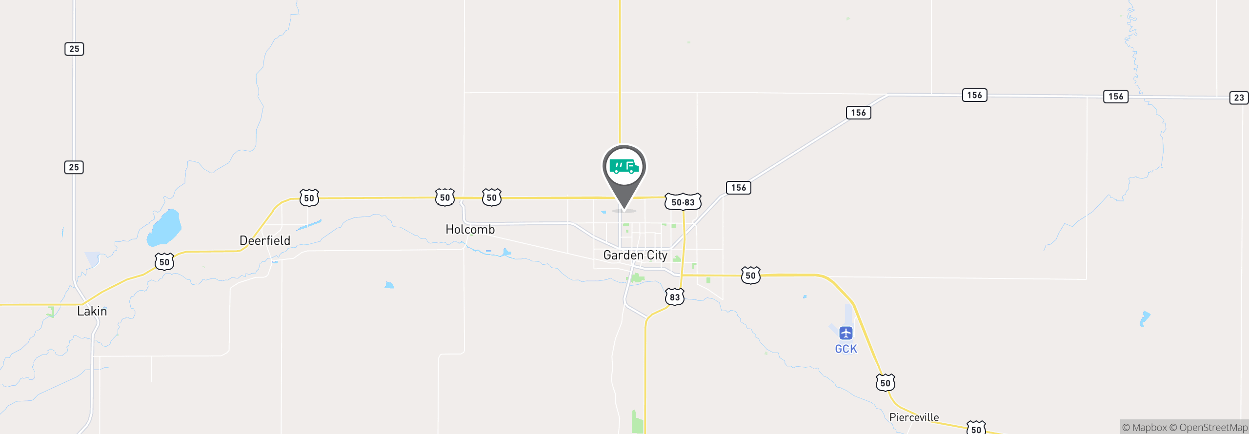 Map Image For garden city ks uniforms