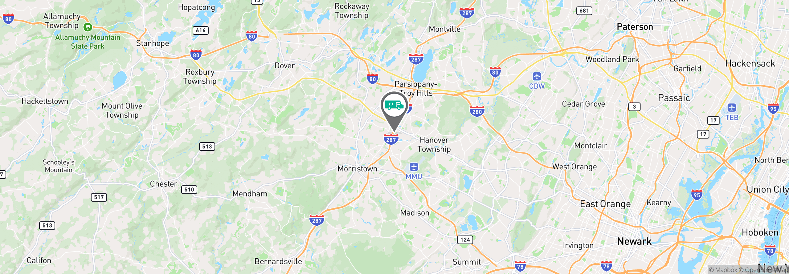 Map Image For newark nj facility services