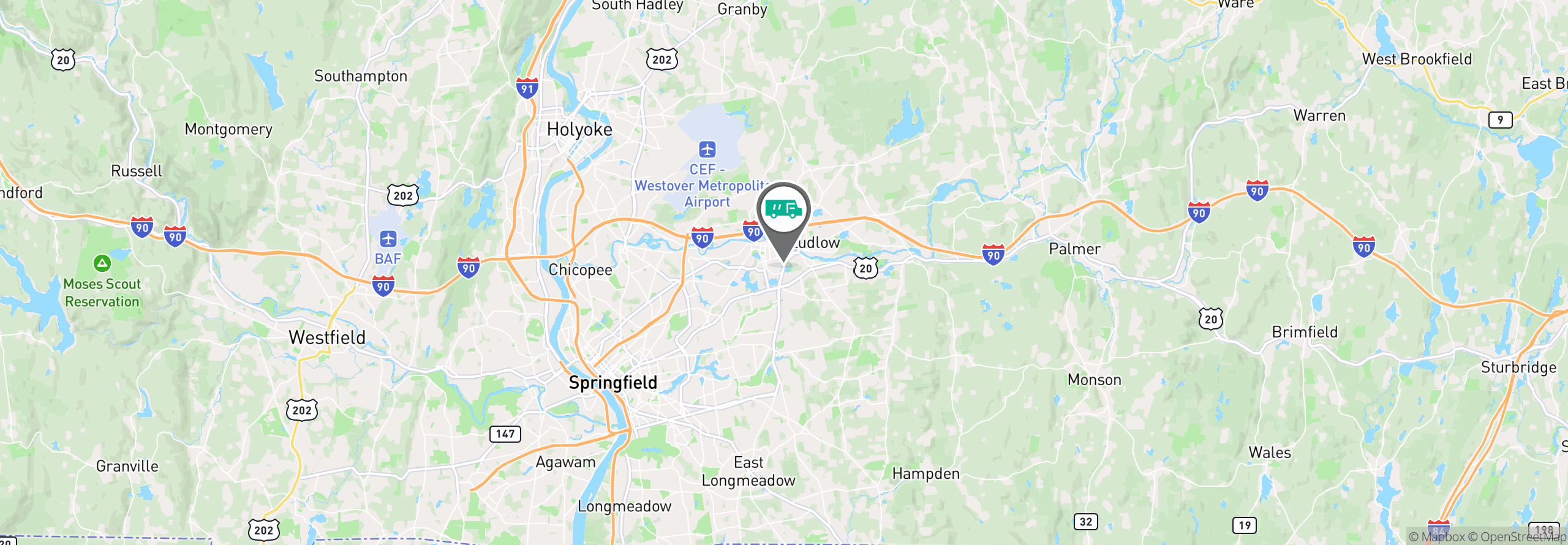 Map Image For springfield ma uniforms