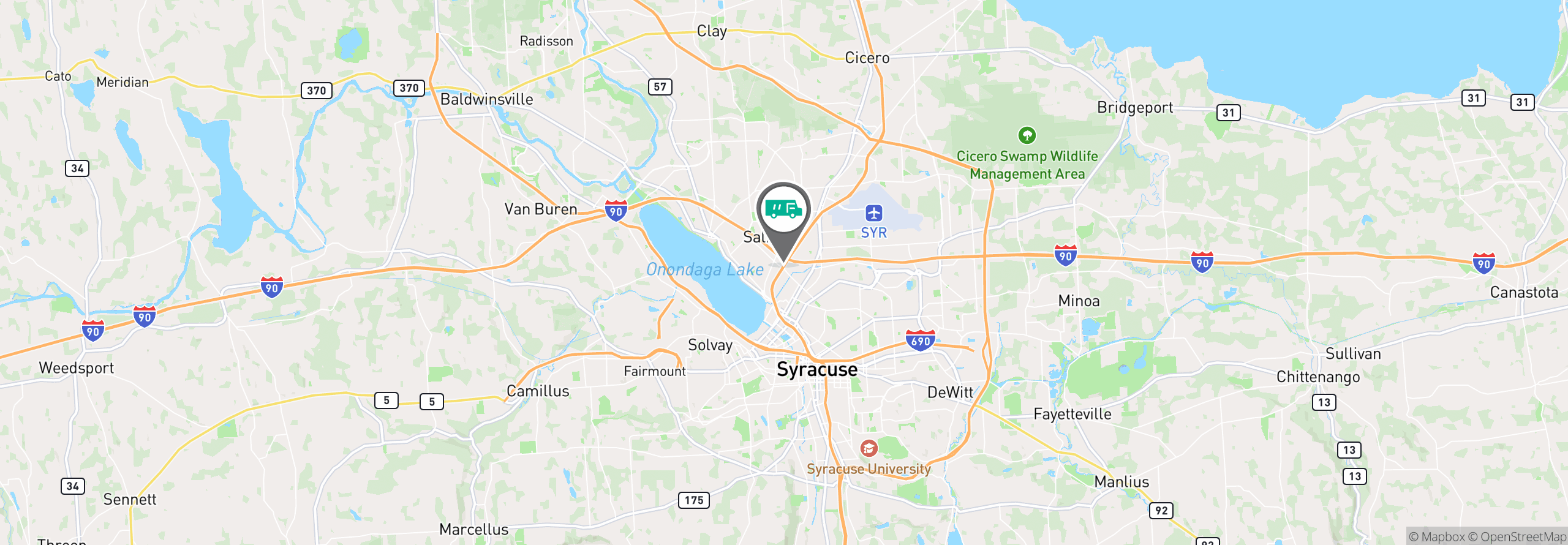 Map Image For syracuse ny uniforms