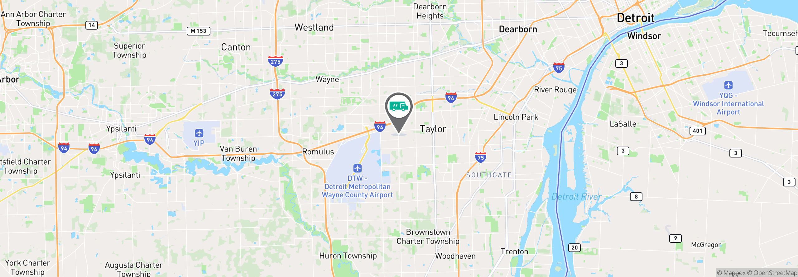 Map Image For taylor mi uniforms