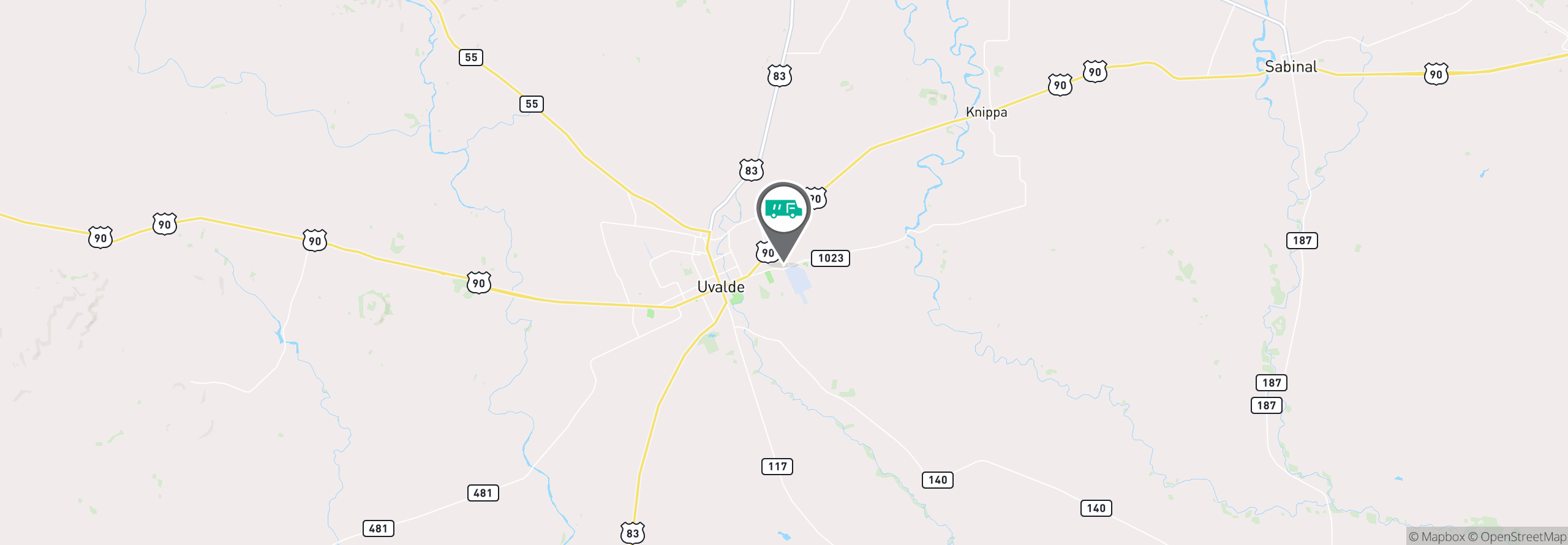 Map Image For uvalde tx uniforms