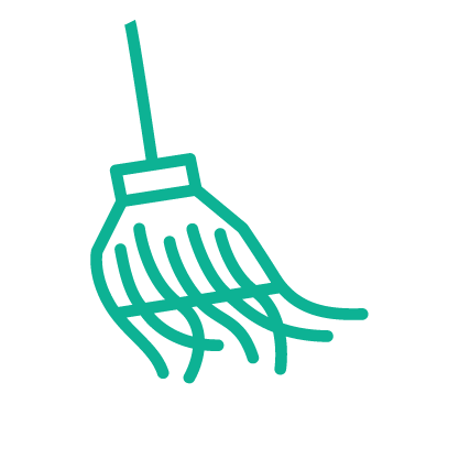 2-D icon of a mop