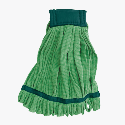 UniFirst Wet Mop with green detail, meant for areas where consumption of food is handled