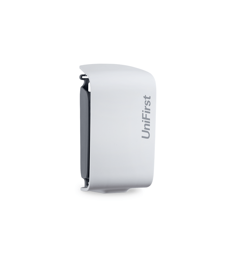 Essential Series continuous air freshener dispenser pictured in white with a sleek, modern design