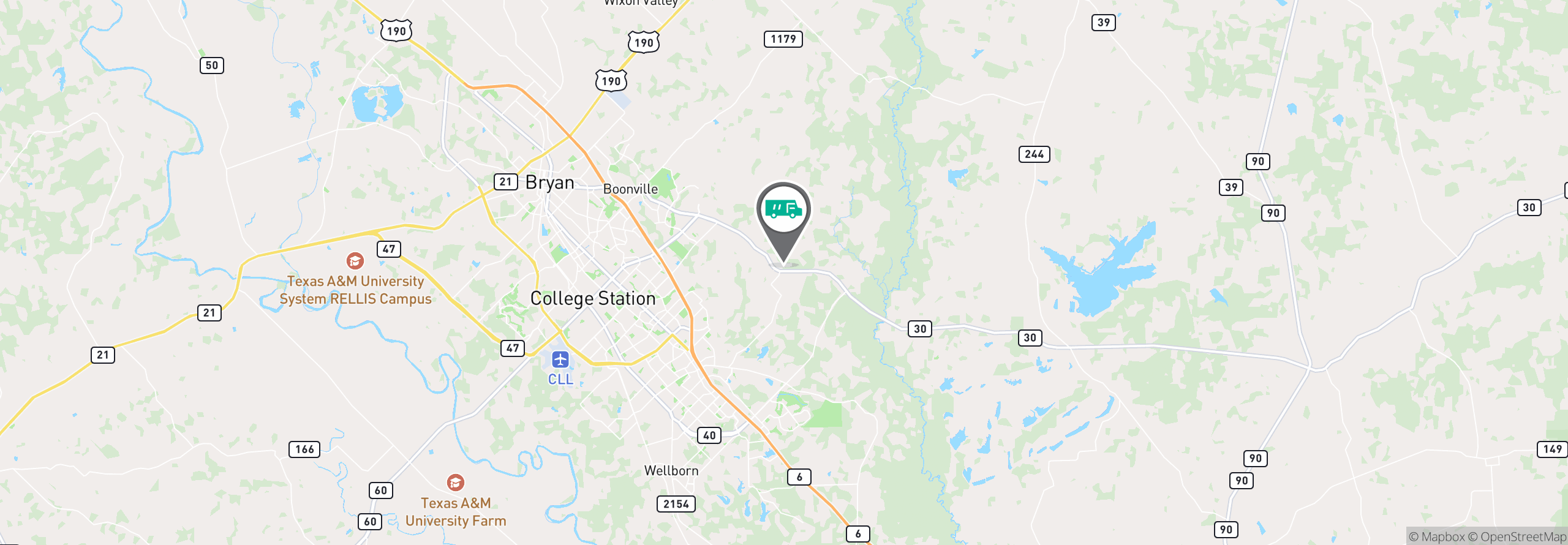 Map Image For college station tx facility services