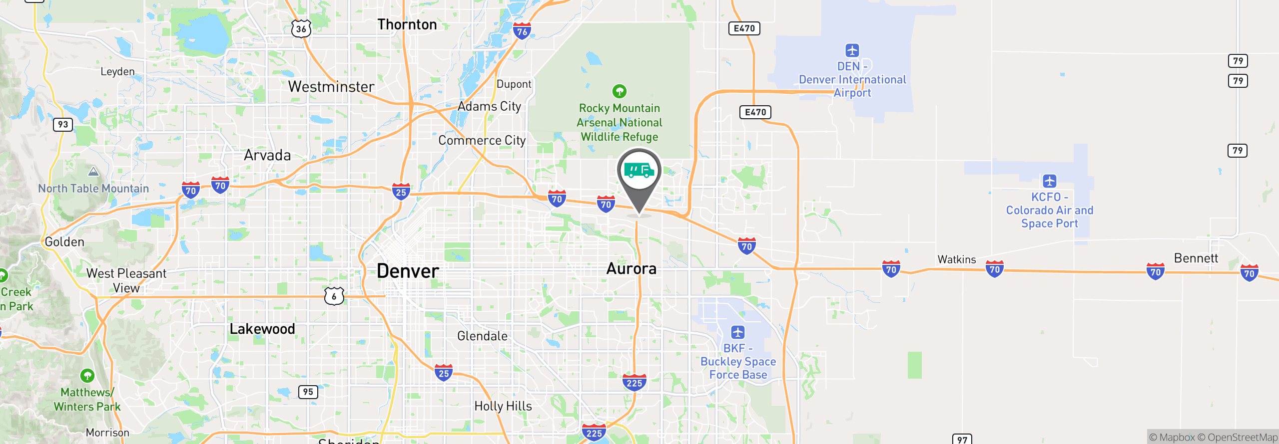 Map Image For denver co facility services