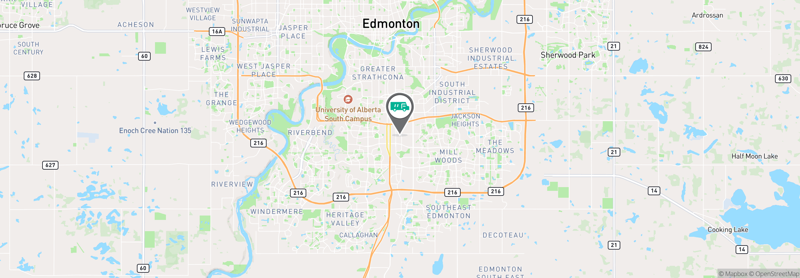 Map Image For edmonton ab uniforms
