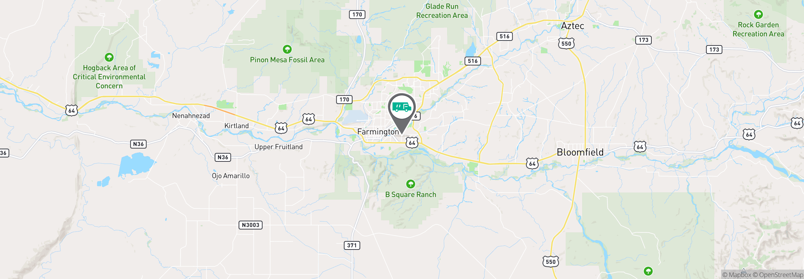 Map Image For farmington nm facility services