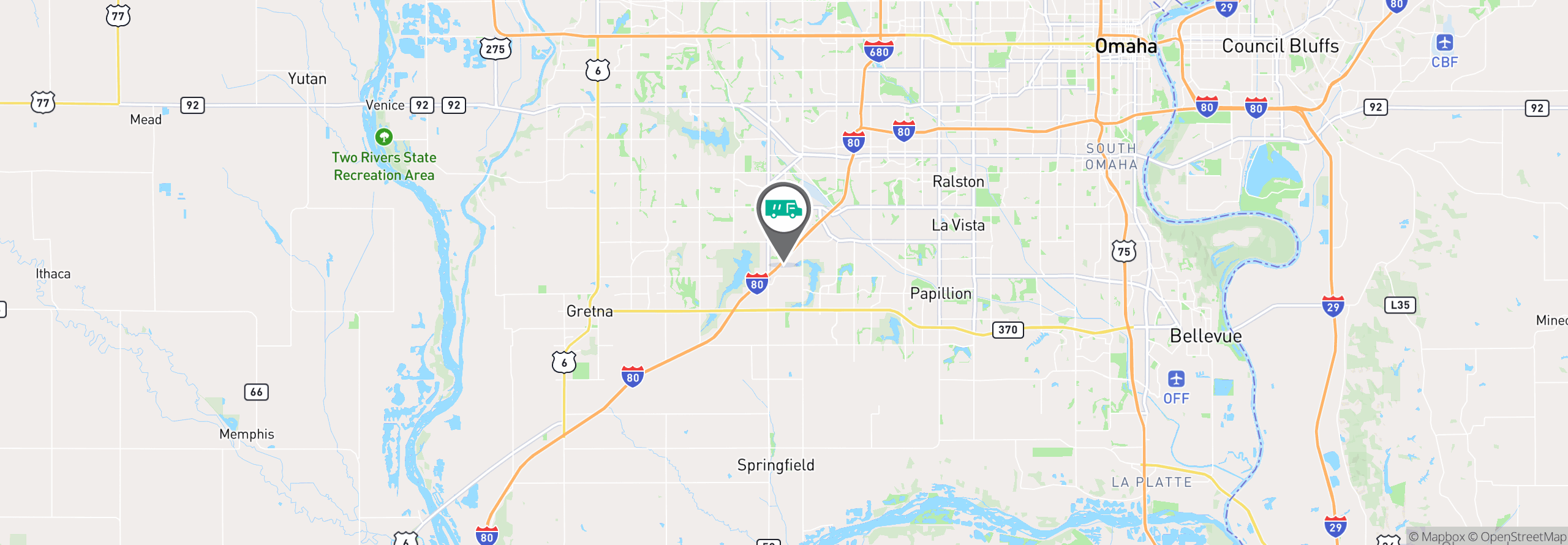 Map Image For omaha ne uniforms