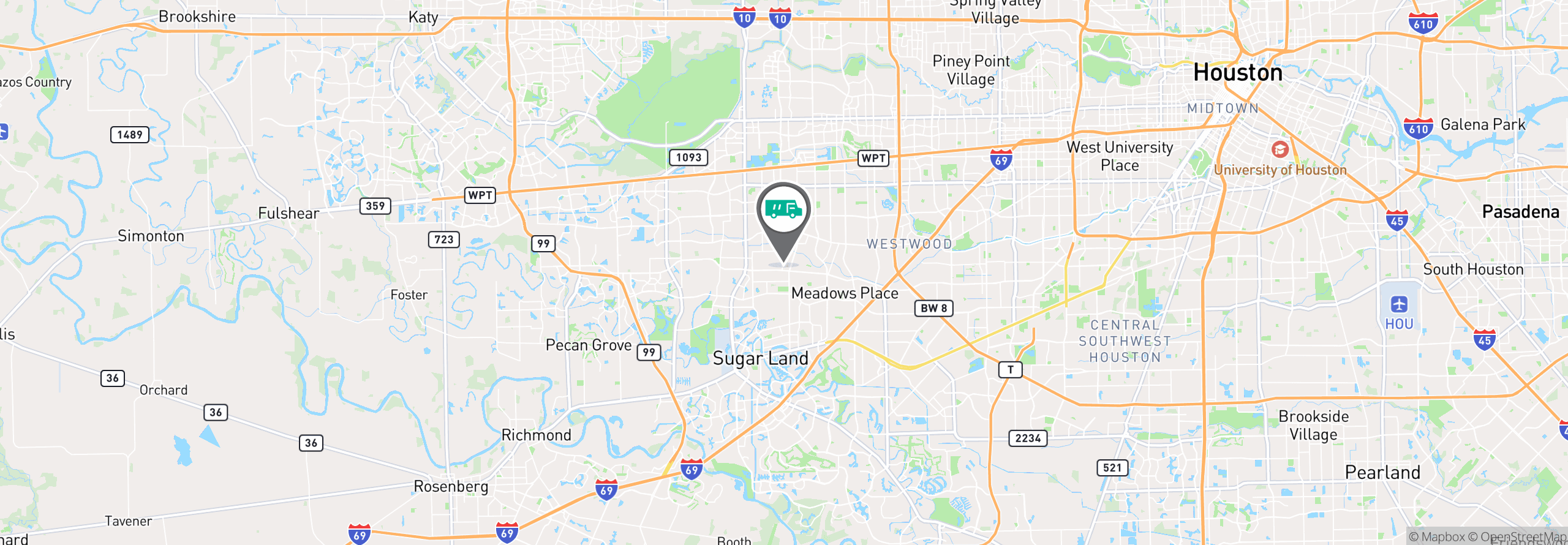 Map Image For houston west facility services