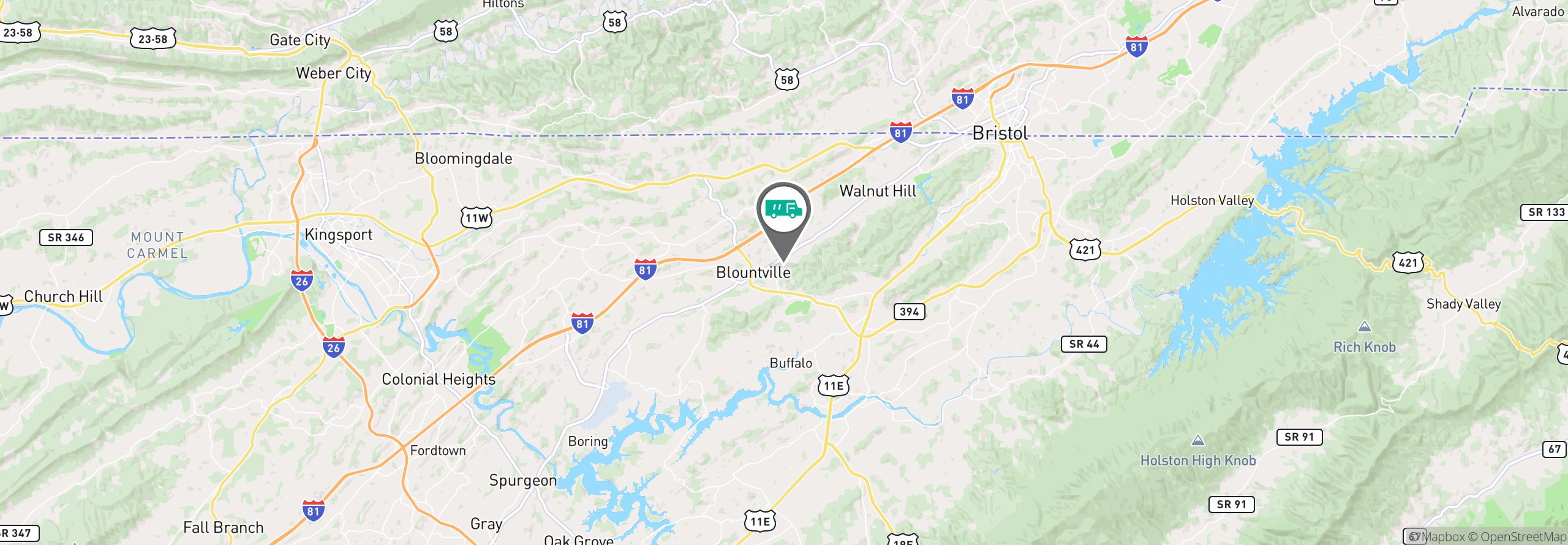 Map Image For blountville tn uniforms