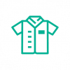 button-down uniform shirt icon