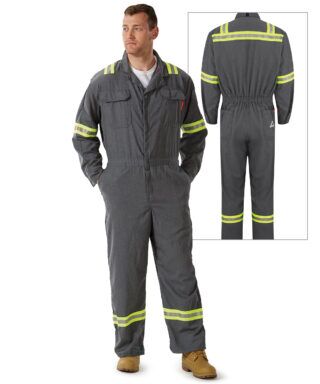 Flame Resistant Hi Vis UltraSoft® Coveralls for PPE Programs