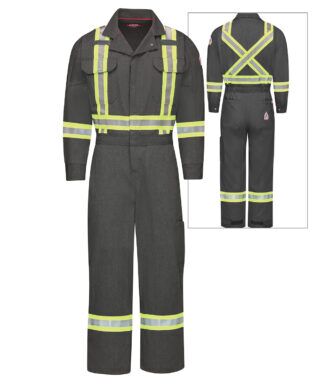 Flame Resistant Hi Vis UltraSoft® Coveralls for PPE Programs